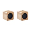 Elegant Bamboo Wireless Speaker Set