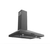 Black Range Hood with Nickel Handle - Stylish and Efficient