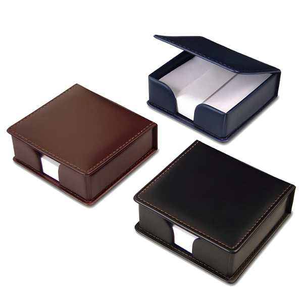 Leather-Like Memo Cube with 250 Sheets