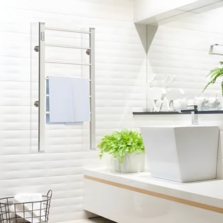 מחמם מגבות אלומיניום חשמלי עם טיימר מבית ECOEURO