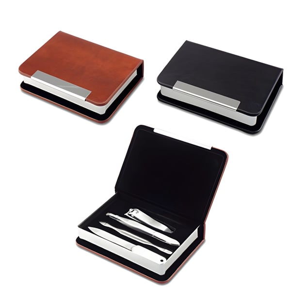 Luxury Manicure Set in Premium Leather Case
