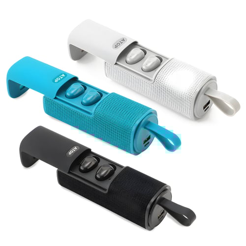 ערכה משולבת: סוללת גיבוי, אוזניות TWS ורמקול בלוטות'