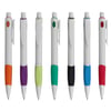Premium Ballpoint Pen with Colorful Rubber Grip