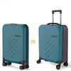 FLEX - 360 SPINNER המזוודה המתקפלת הדקה ביותר בעולם עליה למטוס 21'' של מותג המזוודות החכמות Rollink - כחול