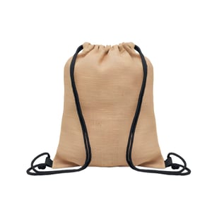 Eco-Friendly Jute Drawstring Bag with Cotton Cord
