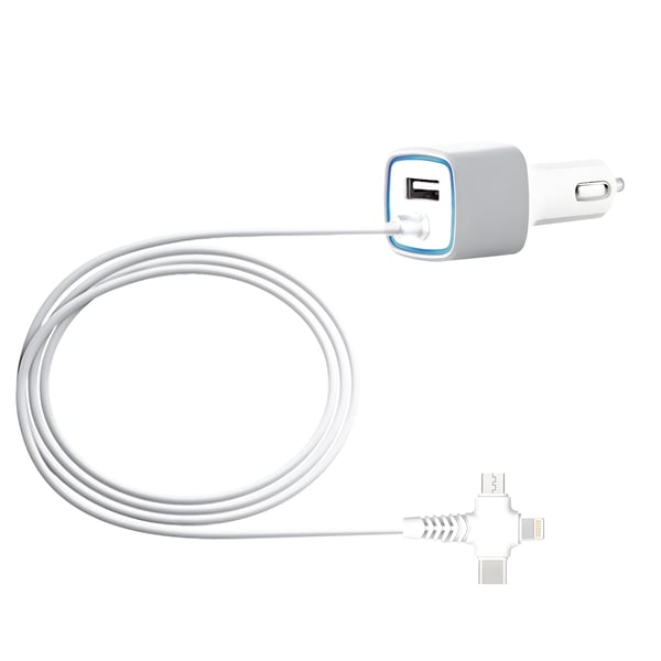 Versatile USB Car Charger for Mobile Devices - Alpidis