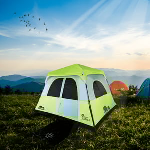 Spacious 6-Person Camping Tent by GoNature - GN RAPID CABIN