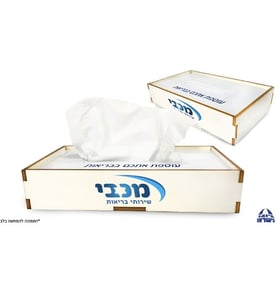 קופסת טישו מעץ - מתנה עסקית יוקרתית