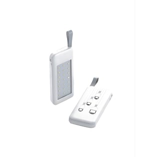 פאוור בנק 12000mAh עם תאורת חירום לד וכבלים מובנים