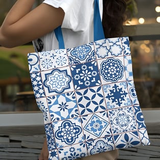 תיק צד רומא בעיצוב חדשני מבד סקובה בגודל 40x42 ס"מ