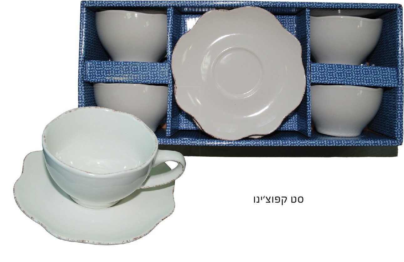 סט כוסות קפוצ’ינו מפורצלן - Elevate Your Coffee Experience