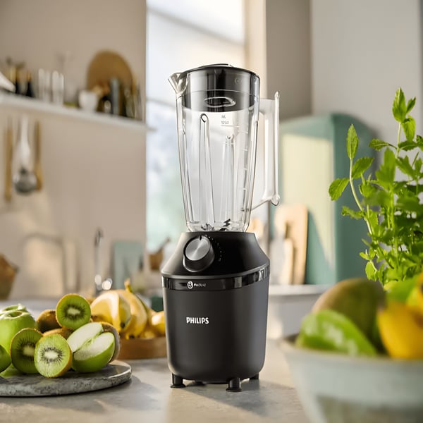 בלנדר 600W פיליפס עם טכנולוגיה פרובלנד ולהבי נירוסטה