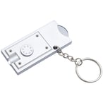 מחזיק מפתחות לד רב-תכליתי עם מטבע לעגלות