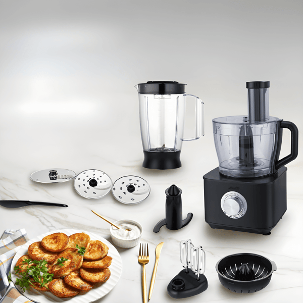 Sauter Food Processor 1100W 3.2 Liters with Accessories