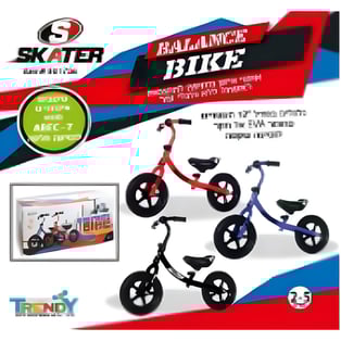 אופני איזון לילדים עם גלגלי EVA בגודל 12" ראשים