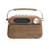 רדיו שולחני בלוטוס' בעיצוב רטרו עם רמקול חזק