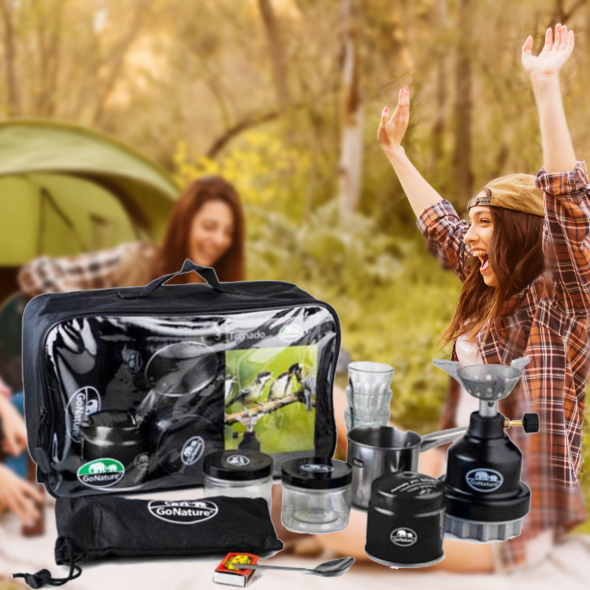 סט קפה קומפקטי של GO NATURE - קפה בכל מסע