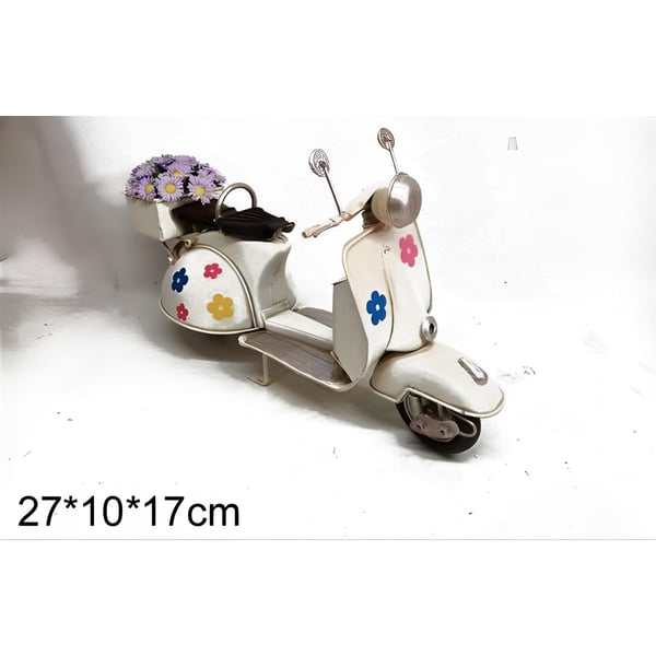 Retro Vespa Motorcycle - Size 27X10X17
