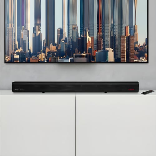 סאונדבר עוצמתי עם בס חזק וחיבור בלוטות'