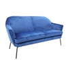Stylish Two-Seater Velvet Hosting Sofa, Easy to Clean