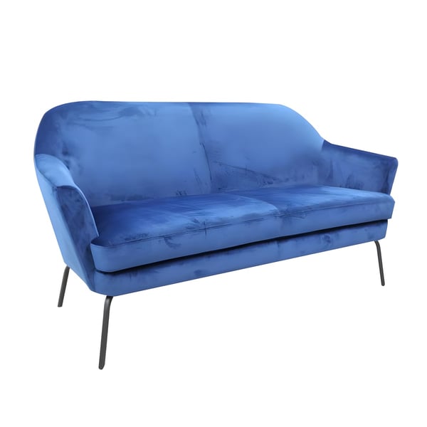Stylish Two-Seater Velvet Hosting Sofa, Easy to Clean