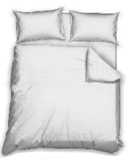 4-Piece Satin Double Bedding Set - 100% Cotton by Dr. Gav