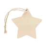 Handcrafted Wooden Star Christmas Ornament for Sublimation