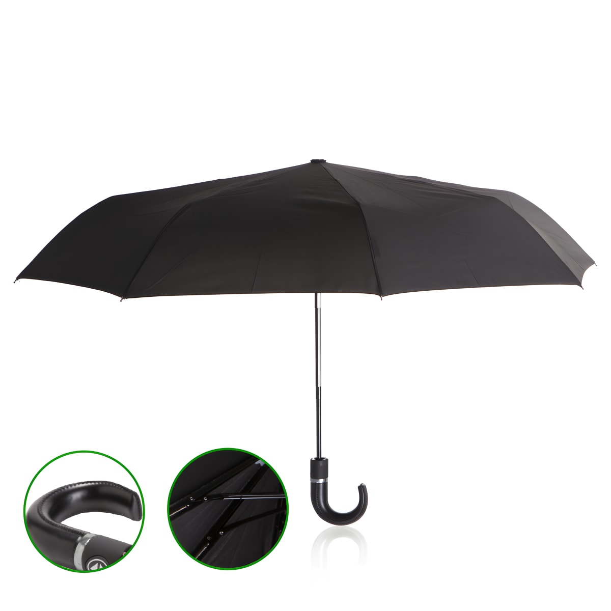 מטריה קלאסית בעיצוב אלגנטי שחור