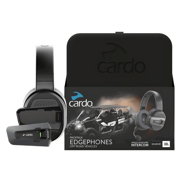Cardo PACKTALK Headphones with EDGE Unit for Outdoor and High-Quality Music