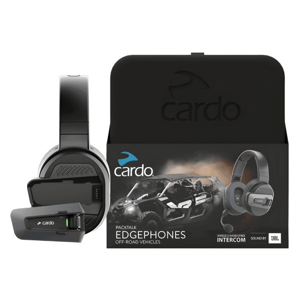 Cardo PACKTALK Headphones with EDGE Unit for Outdoor and High-Quality Music