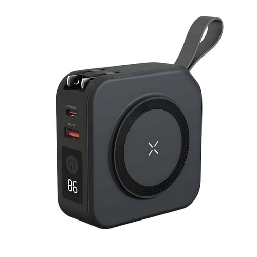 מטען נייד 10,000mAh עם טעינה אלחוטית