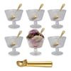 Elegant Glass Dessert Cups Set for Ice Cream