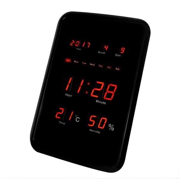 Advanced Red Digital Wall Clock