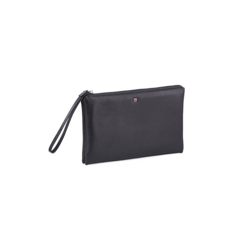 תיק עסקים מעור איטלקי עם רוכסן נירוסטה POLOSWISS