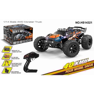 מכונית על שלט דגם Black Wolf 4WD