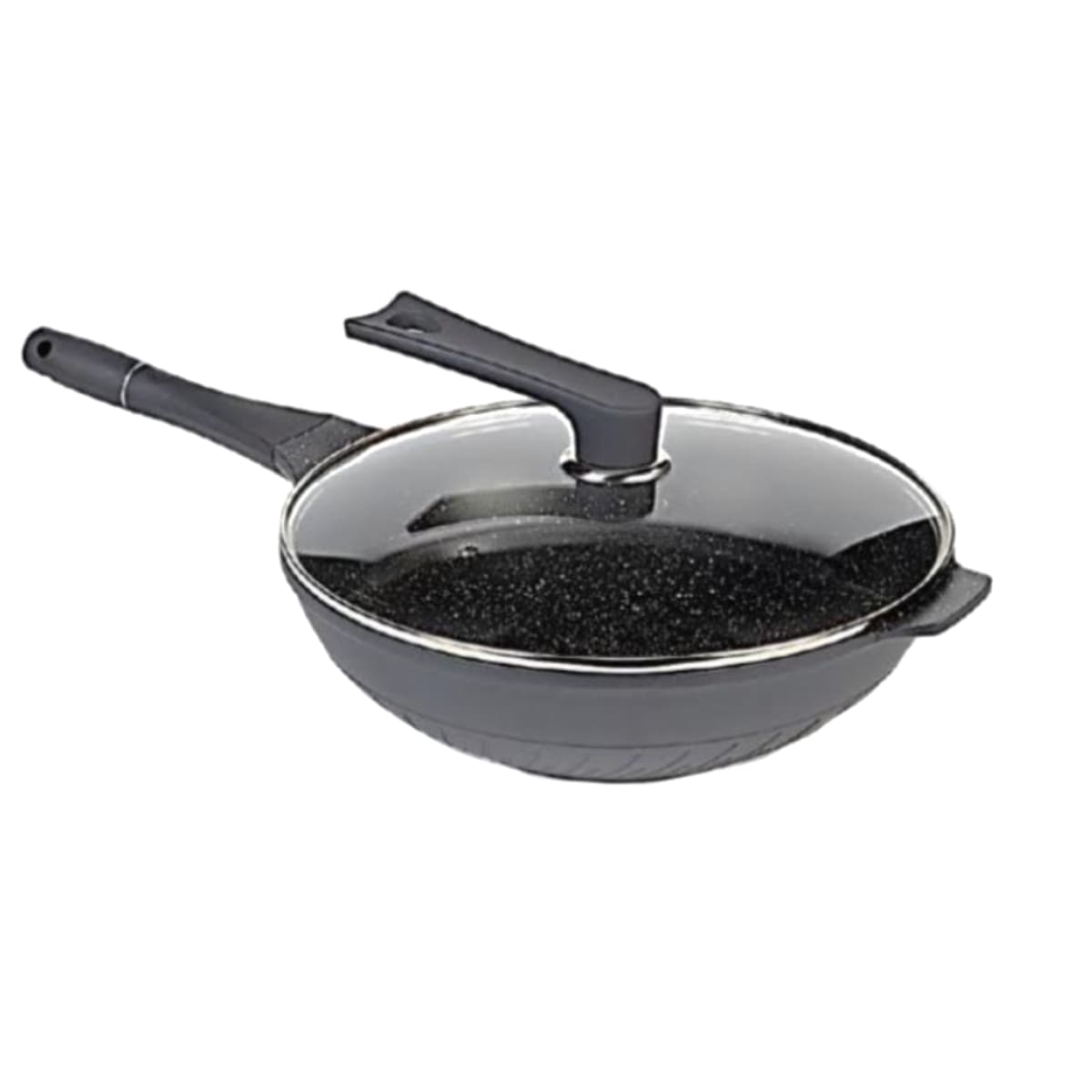 מחבת ווק יצוק עם ציפוי שיש - בישול בריא