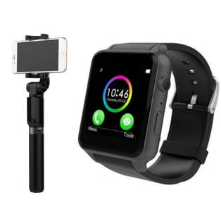 Smartwatch Bundle with Selfie Stick and Tripod