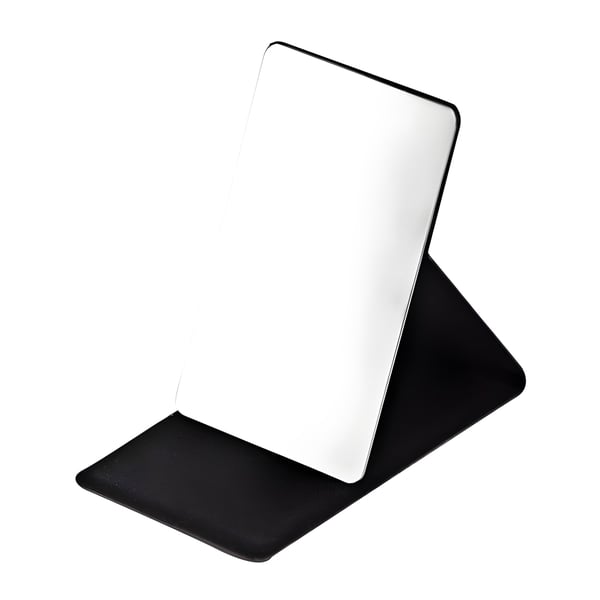 מראת איפור קרולין – מתכת עם גימור עור