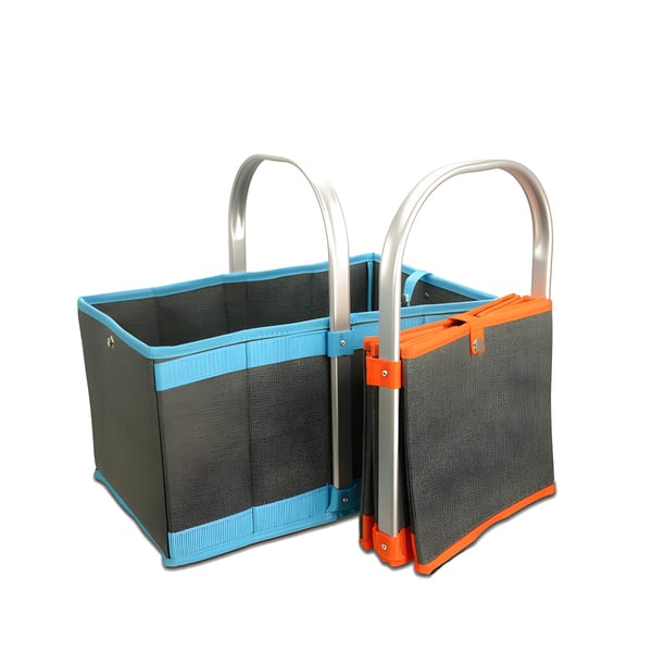 Foldable Cheerful Basket with Aluminum Handle