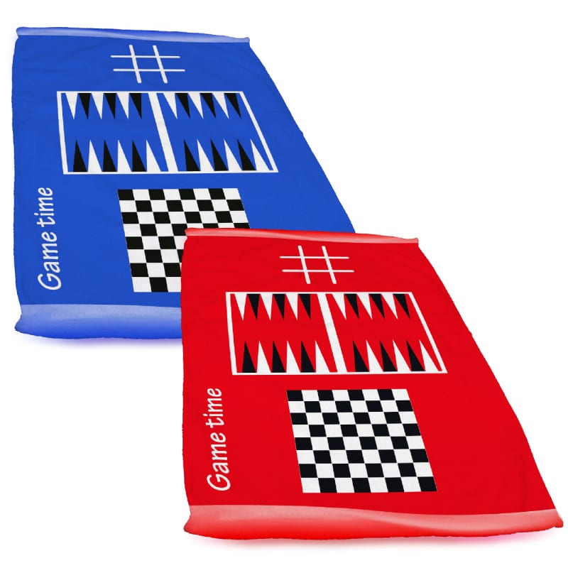 מגבת חוף מעוצבת עם משחקים - חווית משחק ייחודית