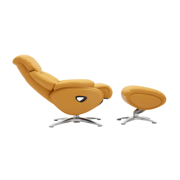 כורסת נוחות מתכווננת בצבע חרדל דגם BCC818 מבית BENDA