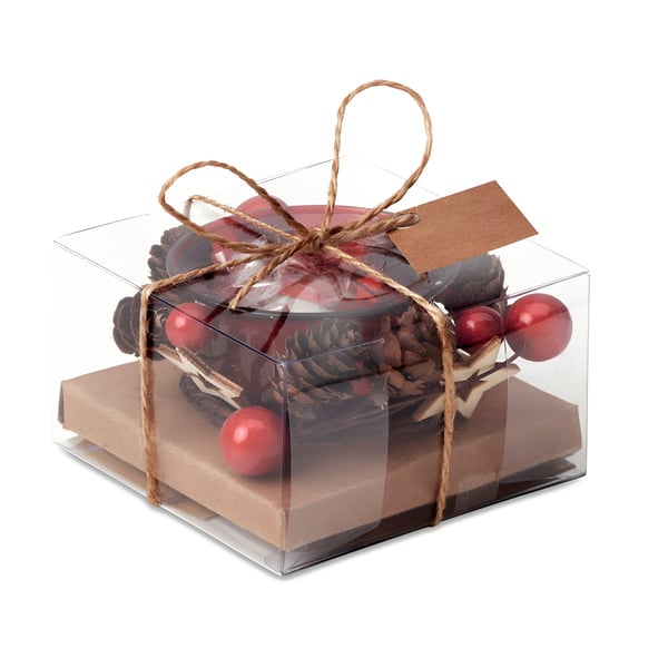 Luxury Glass Candle Holder with Sparkling Jewels