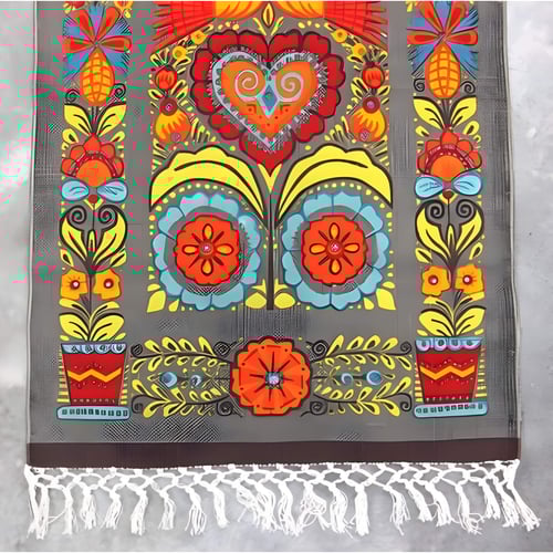 שטיח כותנה מודפס בעיצוב אקלקטי להשלמת מראה הבית