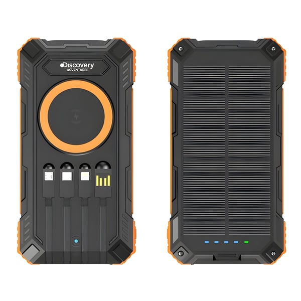 Powerful Portable Solar Backup Battery with Wireless Charging 20,000mAh - Discovery