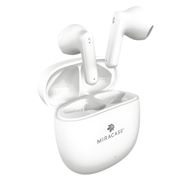 Premium Wireless Earbuds MTWS140 by MIRACASE in White