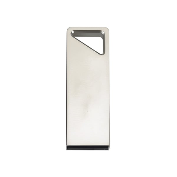 32GB USB Drive - Sleek Silver Triangle Design