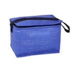 צידנית אישית 6 ליטר מחומר ממוחזר Non-Woven בצבעים כחול ושחור