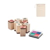 Wooden Christmas Stamp Set with Multicolor Ink Pad