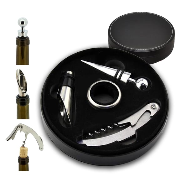 סט אביזרי יין מעוצב - מתנה עסקית יוקרתית