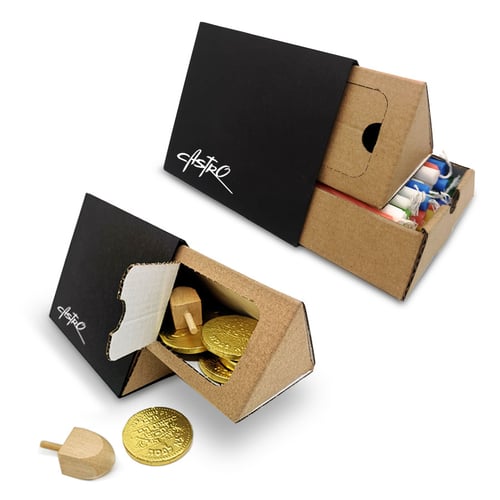 קופסת מתנה יוקרתית לנרות וסביבונים